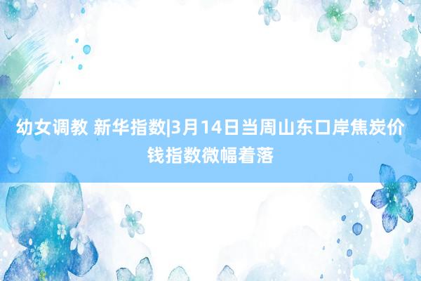 幼女调教 新华指数|3月14日当周山东口岸焦炭价钱指数微幅着落